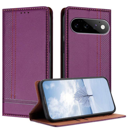 Stitching Design Scratch-Resistant Vegan Leather Phone Case, For Google Pixel 11 Pro XL, For Google Pixel 11 / 11 Pro, For Google Pixel 10a, For Google Pixel 10 Pro XL, For Google Pixel 10, For Google Pixel 9a, For Google Pixel 9 Pro, For Google Pixel ...