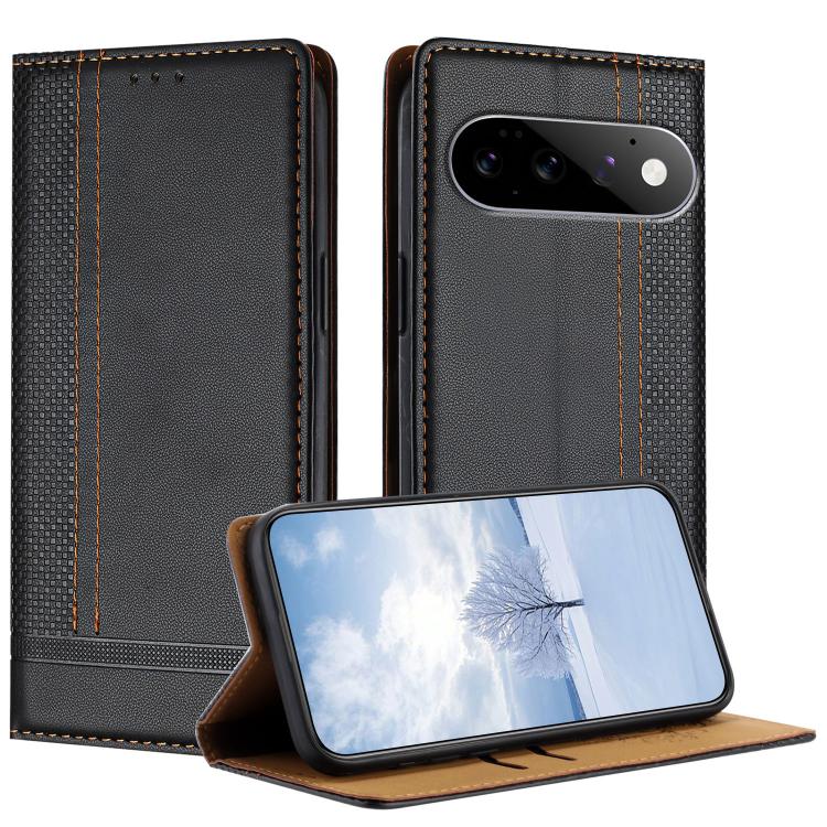 Stitching Design Scratch-Resistant Vegan Leather Phone Case, For Google Pixel 11 Pro XL, For Google Pixel 11 / 11 Pro, For Google Pixel 10a, For Google Pixel 10 Pro XL, For Google Pixel 10, For Google Pixel 9a, For Google Pixel 9 Pro, For Google Pixel ...