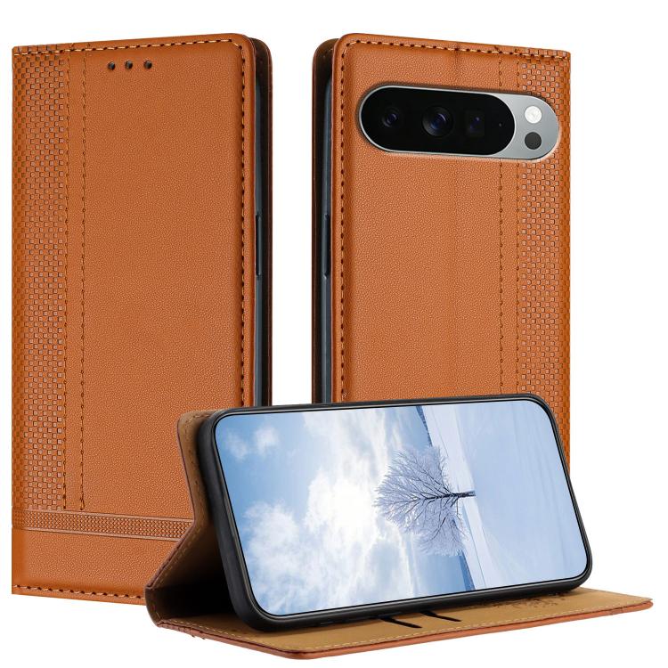 Stitching Design Scratch-Resistant Vegan Leather Phone Case, For Google Pixel 11 Pro XL, For Google Pixel 11 / 11 Pro, For Google Pixel 10a, For Google Pixel 10 Pro XL, For Google Pixel 10, For Google Pixel 9a, For Google Pixel 9 Pro, For Google Pixel ...