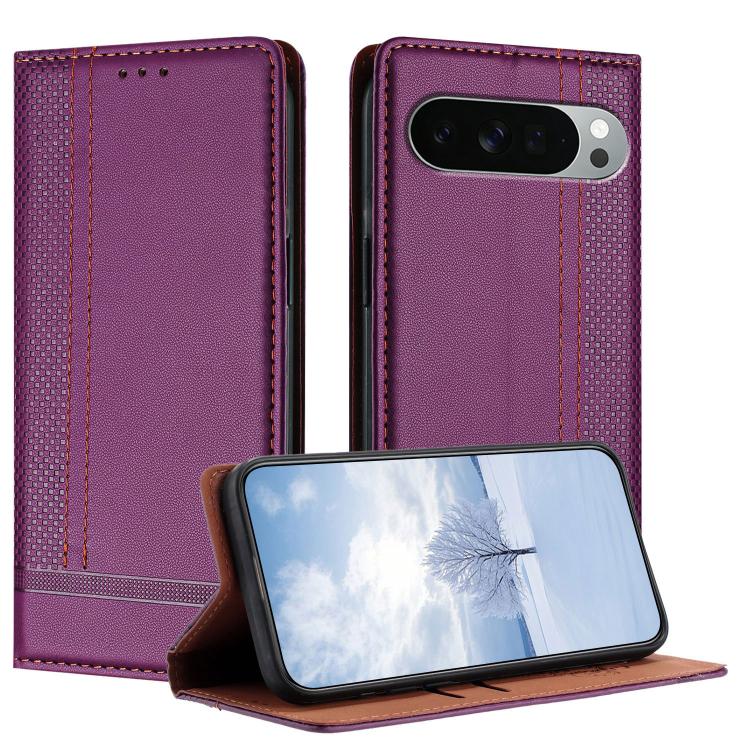 Stitching Design Scratch-Resistant Vegan Leather Phone Case, For Google Pixel 11 Pro XL, For Google Pixel 11 / 11 Pro, For Google Pixel 10a, For Google Pixel 10 Pro XL, For Google Pixel 10, For Google Pixel 9a, For Google Pixel 9 Pro, For Google Pixel ...