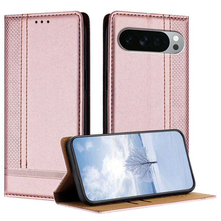 Stitching Design Scratch-Resistant Vegan Leather Phone Case, For Google Pixel 11 Pro XL, For Google Pixel 11 / 11 Pro, For Google Pixel 10a, For Google Pixel 10 Pro XL, For Google Pixel 10, For Google Pixel 9a, For Google Pixel 9 Pro, For Google Pixel ...