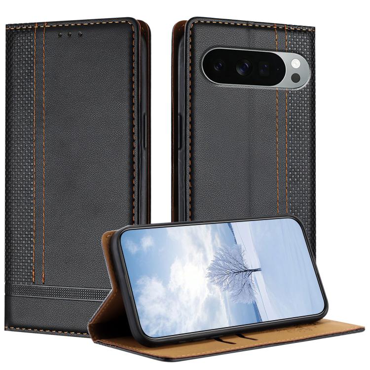 Stitching Design Scratch-Resistant Vegan Leather Phone Case, For Google Pixel 11 Pro XL, For Google Pixel 11 / 11 Pro, For Google Pixel 10a, For Google Pixel 10 Pro XL, For Google Pixel 10, For Google Pixel 9a, For Google Pixel 9 Pro, For Google Pixel ...