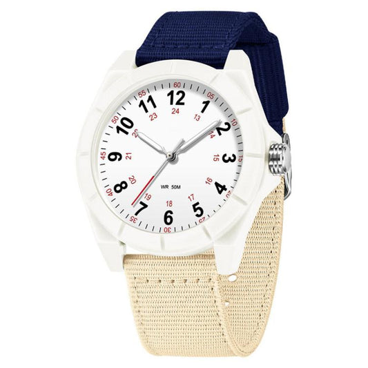 SANDA 6232 Montre simple étanche 5ATM lumineuse avec bracelet en nylon