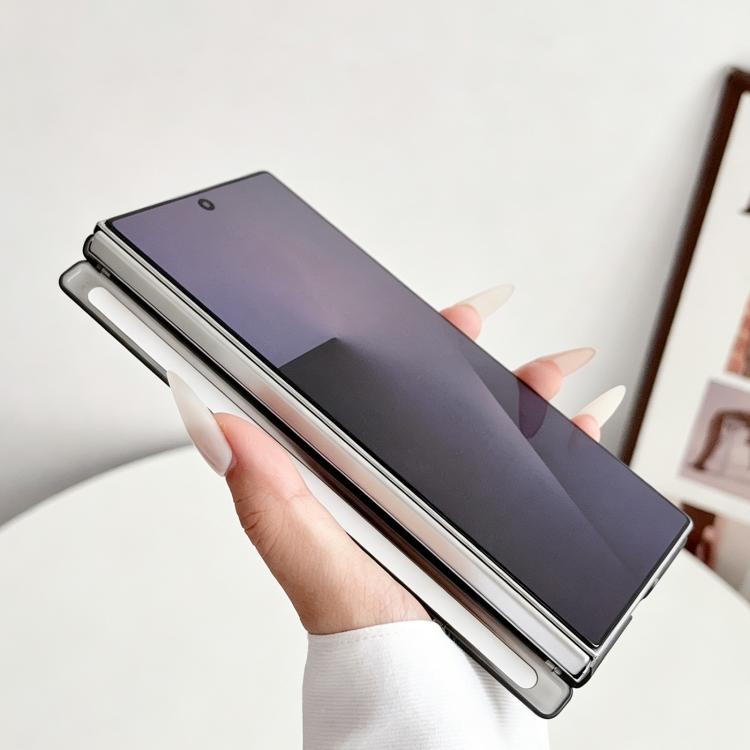Lens-Frame Shield Frosted Magnetic Phone Case, For Galaxy Z Fold8 Ultra 5G, For Galaxy Z Fold7 5G, For Galaxy Z Fold6, For Galaxy Z Fold5