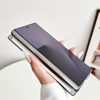 Lens-Frame Shield Frosted Magnetic Phone Case, For Galaxy Z Fold8 Ultra 5G, For Galaxy Z Fold7 5G, For Galaxy Z Fold6, For Galaxy Z Fold5