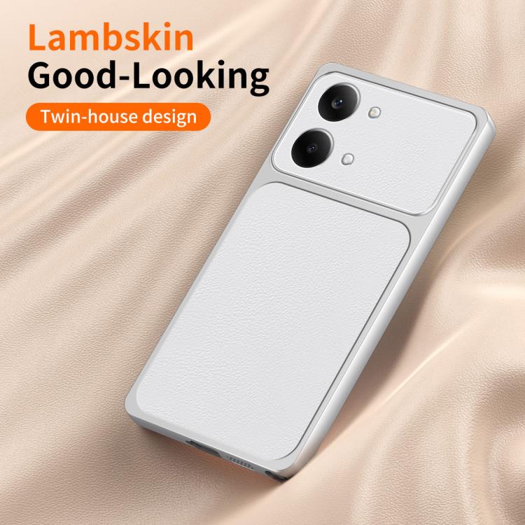 WANLONFENG Lambskin Texture PC TPU Phone Case with 2pcs Screen Films, For Redmi Turbo 5 Max/Poco X8 Pro Max, For Redmi Turbo 5 5G / Poco X8 Pro 5G, For Redmi Note 15 Pro+ 5G Global, For Redmi Note 15 5G Global 164mm, For Redmi K90 Pro Max / Poco F8 Ult...