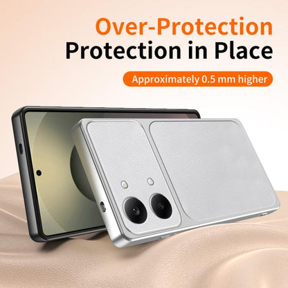 WANLONFENG Lambskin Texture PC TPU Phone Case with 2pcs Screen Films, For Redmi Turbo 5 Max/Poco X8 Pro Max, For Redmi Turbo 5 5G / Poco X8 Pro 5G, For Redmi Note 15 Pro+ 5G Global, For Redmi Note 15 5G Global 164mm, For Redmi K90 Pro Max / Poco F8 Ult...