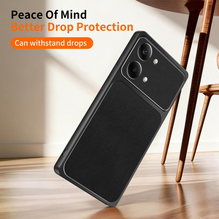 WANLONFENG Lambskin Texture PC TPU Phone Case with 2pcs Screen Films, For Redmi Turbo 5 Max/Poco X8 Pro Max, For Redmi Turbo 5 5G / Poco X8 Pro 5G, For Redmi Note 15 Pro+ 5G Global, For Redmi Note 15 5G Global 164mm, For Redmi K90 Pro Max / Poco F8 Ult...