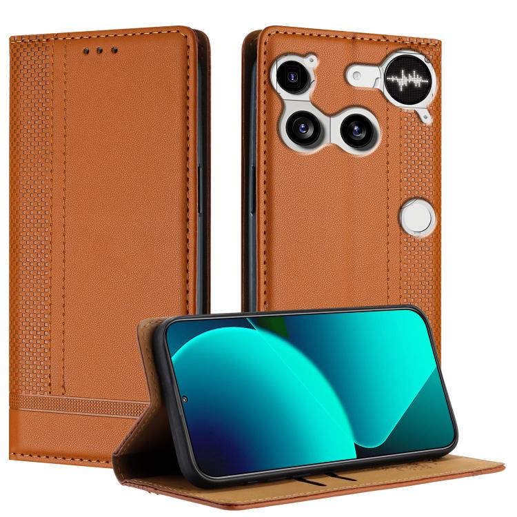Stitching Design Scratch-Resistant Vegan Leather Phone Case, For Nothing Phone 4a Pro, For Nothing Phone 4a, For Nothing Phone 3a Lite, For Nothing Phone 3, For Nothing CMF Phone 2 Pro, For Nothing Phone 3a, For Nothing Phone 3a Pro