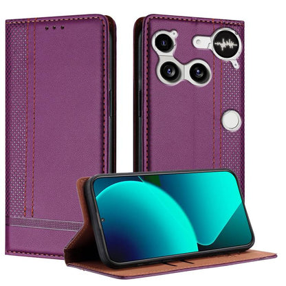 Stitching Design Scratch-Resistant Vegan Leather Phone Case, For Nothing Phone 4a Pro, For Nothing Phone 4a, For Nothing Phone 3a Lite, For Nothing Phone 3, For Nothing CMF Phone 2 Pro, For Nothing Phone 3a, For Nothing Phone 3a Pro
