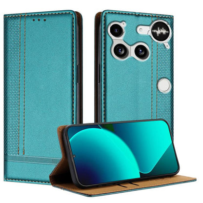 Stitching Design Scratch-Resistant Vegan Leather Phone Case, For Nothing Phone 4a Pro, For Nothing Phone 4a, For Nothing Phone 3a Lite, For Nothing Phone 3, For Nothing CMF Phone 2 Pro, For Nothing Phone 3a, For Nothing Phone 3a Pro