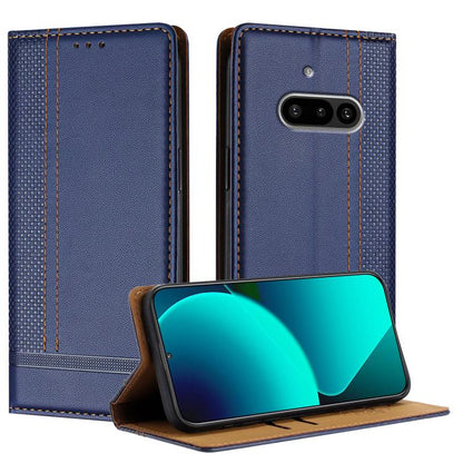 Stitching Design Scratch-Resistant Vegan Leather Phone Case, For Nothing Phone 4a Pro, For Nothing Phone 4a, For Nothing Phone 3a Lite, For Nothing Phone 3, For Nothing CMF Phone 2 Pro, For Nothing Phone 3a, For Nothing Phone 3a Pro