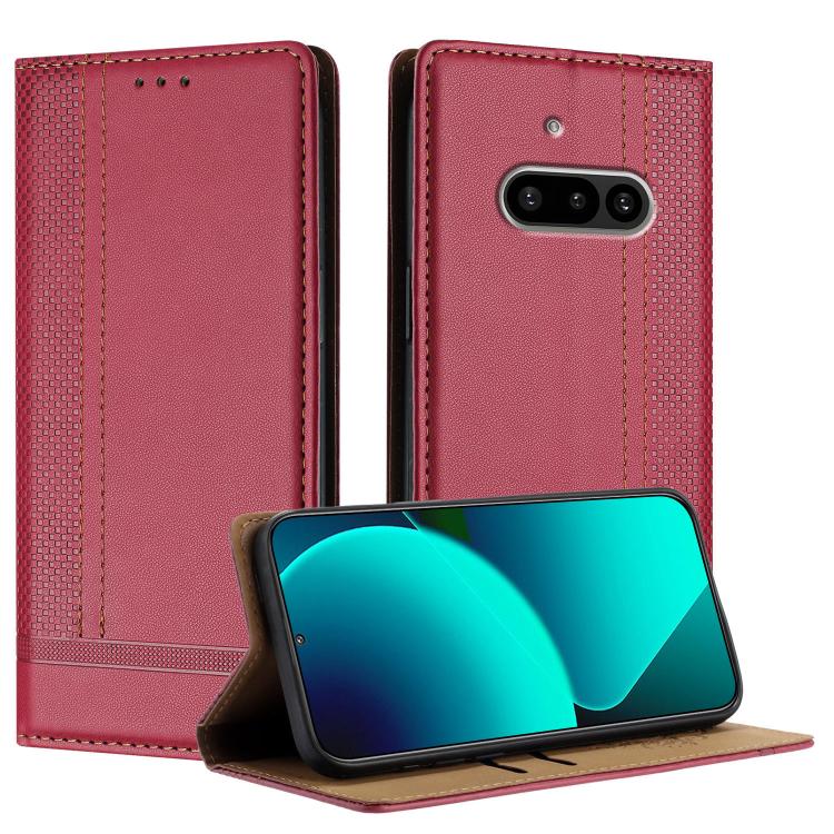 Stitching Design Scratch-Resistant Vegan Leather Phone Case, For Nothing Phone 4a Pro, For Nothing Phone 4a, For Nothing Phone 3a Lite, For Nothing Phone 3, For Nothing CMF Phone 2 Pro, For Nothing Phone 3a, For Nothing Phone 3a Pro