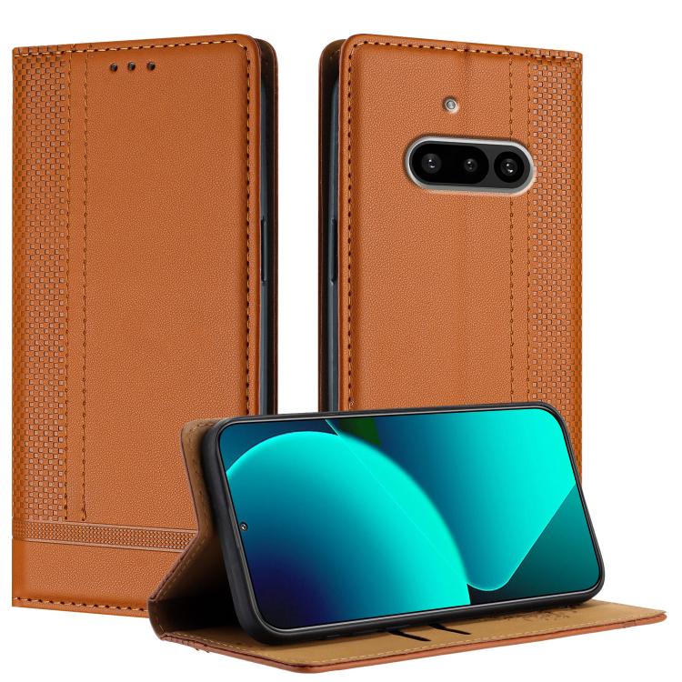Stitching Design Scratch-Resistant Vegan Leather Phone Case, For Nothing Phone 4a Pro, For Nothing Phone 4a, For Nothing Phone 3a Lite, For Nothing Phone 3, For Nothing CMF Phone 2 Pro, For Nothing Phone 3a, For Nothing Phone 3a Pro