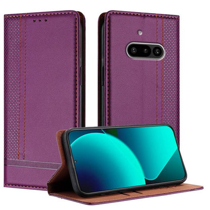 Stitching Design Scratch-Resistant Vegan Leather Phone Case, For Nothing Phone 4a Pro, For Nothing Phone 4a, For Nothing Phone 3a Lite, For Nothing Phone 3, For Nothing CMF Phone 2 Pro, For Nothing Phone 3a, For Nothing Phone 3a Pro