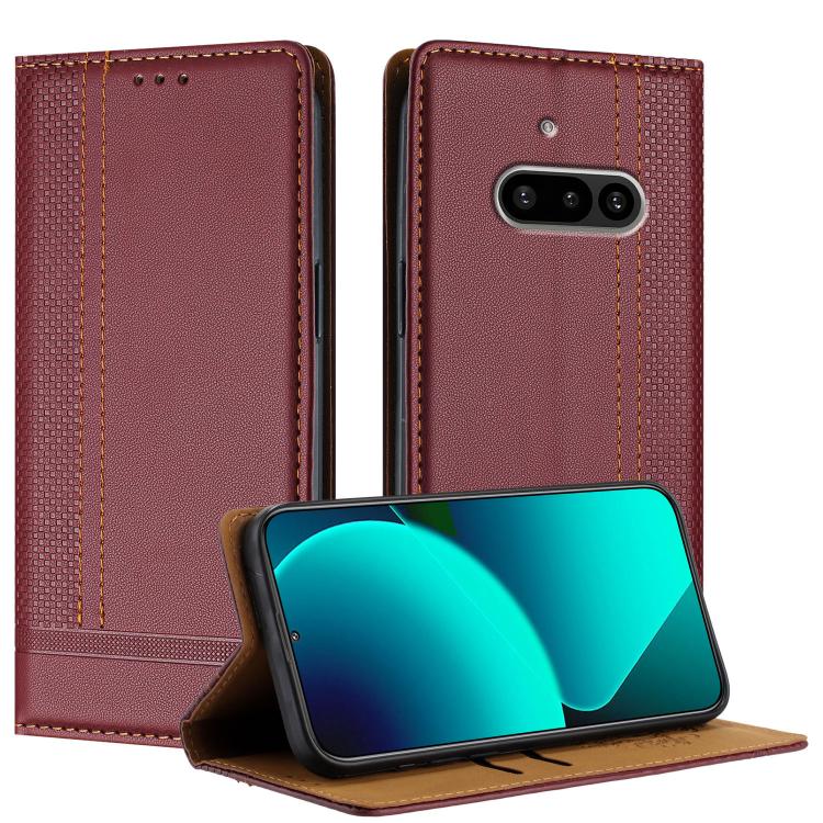 Stitching Design Scratch-Resistant Vegan Leather Phone Case, For Nothing Phone 4a Pro, For Nothing Phone 4a, For Nothing Phone 3a Lite, For Nothing Phone 3, For Nothing CMF Phone 2 Pro, For Nothing Phone 3a, For Nothing Phone 3a Pro