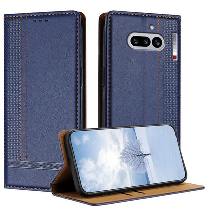 Stitching Design Scratch-Resistant Vegan Leather Phone Case, For Nothing Phone 4a Pro, For Nothing Phone 4a, For Nothing Phone 3a Lite, For Nothing Phone 3, For Nothing CMF Phone 2 Pro, For Nothing Phone 3a, For Nothing Phone 3a Pro