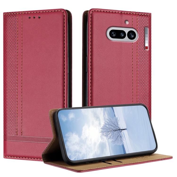 Stitching Design Scratch-Resistant Vegan Leather Phone Case, For Nothing Phone 4a Pro, For Nothing Phone 4a, For Nothing Phone 3a Lite, For Nothing Phone 3, For Nothing CMF Phone 2 Pro, For Nothing Phone 3a, For Nothing Phone 3a Pro