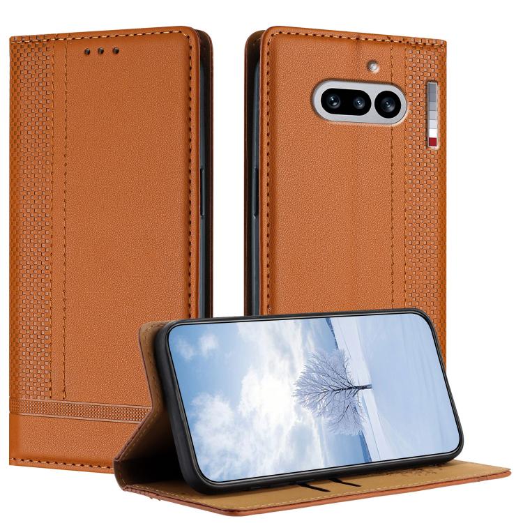 Stitching Design Scratch-Resistant Vegan Leather Phone Case, For Nothing Phone 4a Pro, For Nothing Phone 4a, For Nothing Phone 3a Lite, For Nothing Phone 3, For Nothing CMF Phone 2 Pro, For Nothing Phone 3a, For Nothing Phone 3a Pro
