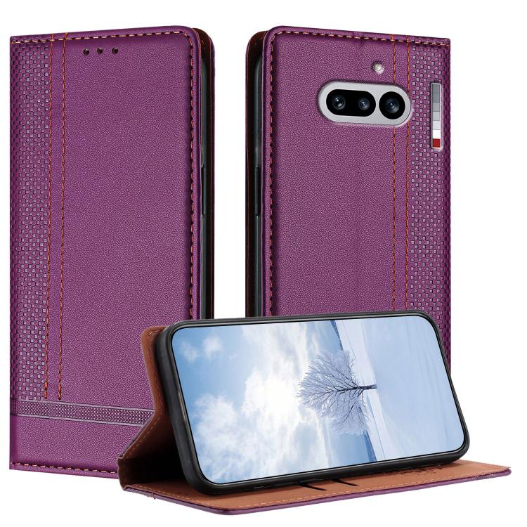 Stitching Design Scratch-Resistant Vegan Leather Phone Case, For Nothing Phone 4a Pro, For Nothing Phone 4a, For Nothing Phone 3a Lite, For Nothing Phone 3, For Nothing CMF Phone 2 Pro, For Nothing Phone 3a, For Nothing Phone 3a Pro