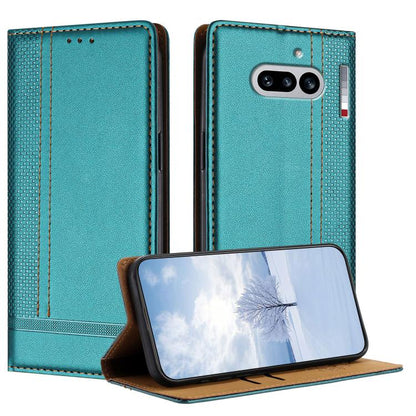 Stitching Design Scratch-Resistant Vegan Leather Phone Case, For Nothing Phone 4a Pro, For Nothing Phone 4a, For Nothing Phone 3a Lite, For Nothing Phone 3, For Nothing CMF Phone 2 Pro, For Nothing Phone 3a, For Nothing Phone 3a Pro