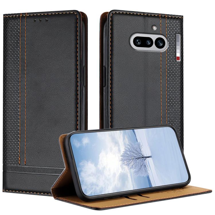 Stitching Design Scratch-Resistant Vegan Leather Phone Case, For Nothing Phone 4a Pro, For Nothing Phone 4a, For Nothing Phone 3a Lite, For Nothing Phone 3, For Nothing CMF Phone 2 Pro, For Nothing Phone 3a, For Nothing Phone 3a Pro