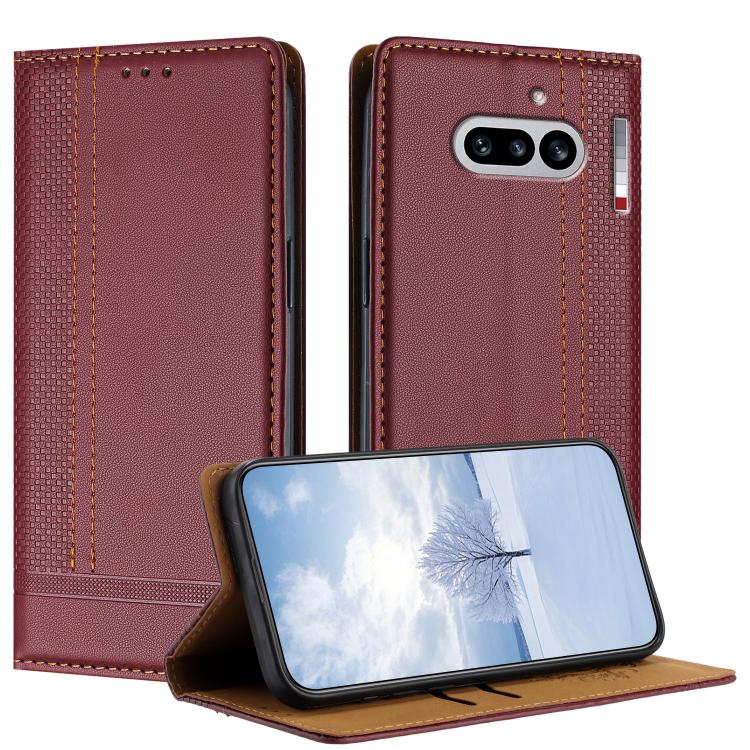Stitching Design Scratch-Resistant Vegan Leather Phone Case, For Nothing Phone 4a Pro, For Nothing Phone 4a, For Nothing Phone 3a Lite, For Nothing Phone 3, For Nothing CMF Phone 2 Pro, For Nothing Phone 3a, For Nothing Phone 3a Pro