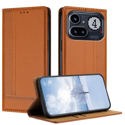 Stitching Design Scratch-Resistant Vegan Leather Phone Case, For Nothing Phone 4a Pro, For Nothing Phone 4a, For Nothing Phone 3a Lite, For Nothing Phone 3, For Nothing CMF Phone 2 Pro, For Nothing Phone 3a, For Nothing Phone 3a Pro