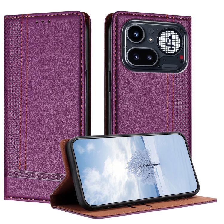 Stitching Design Scratch-Resistant Vegan Leather Phone Case, For Nothing Phone 4a Pro, For Nothing Phone 4a, For Nothing Phone 3a Lite, For Nothing Phone 3, For Nothing CMF Phone 2 Pro, For Nothing Phone 3a, For Nothing Phone 3a Pro