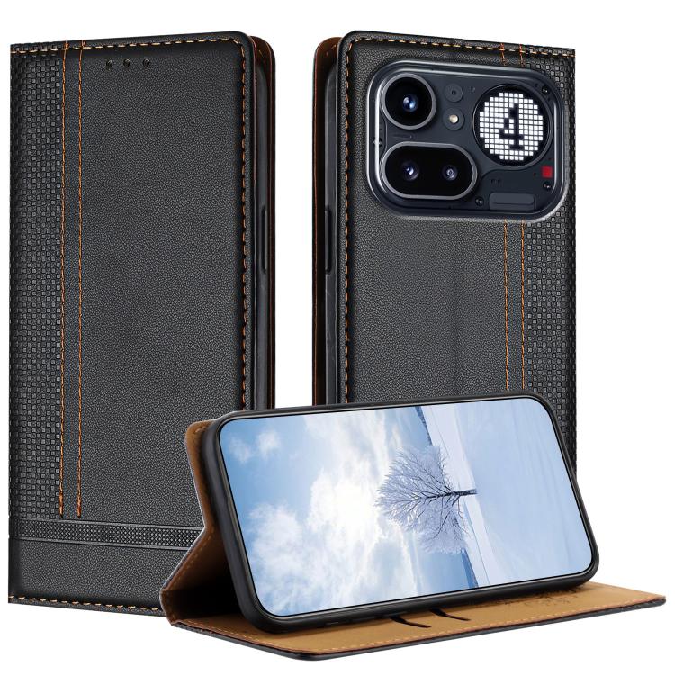 Stitching Design Scratch-Resistant Vegan Leather Phone Case, For Nothing Phone 4a Pro, For Nothing Phone 4a, For Nothing Phone 3a Lite, For Nothing Phone 3, For Nothing CMF Phone 2 Pro, For Nothing Phone 3a, For Nothing Phone 3a Pro