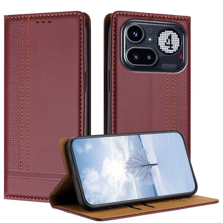 Stitching Design Scratch-Resistant Vegan Leather Phone Case, For Nothing Phone 4a Pro, For Nothing Phone 4a, For Nothing Phone 3a Lite, For Nothing Phone 3, For Nothing CMF Phone 2 Pro, For Nothing Phone 3a, For Nothing Phone 3a Pro