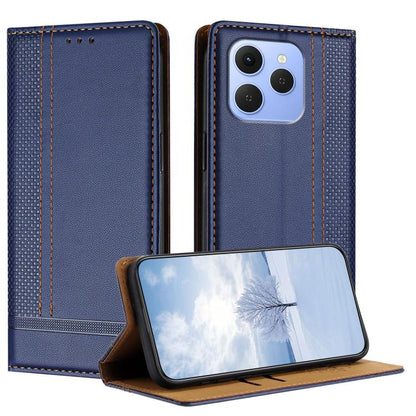 Stitching Design Scratch-Resistant Vegan Leather Phone Case, For Tecno Pova Curve 2 5G, For Tecno Spark 50 4G, For Tecno Camon 50 Pro 4G, For Tecno Camon 50 4G, For Tecno Pova Slim, For Tecno Spark 40C, For Tecno Pova 7 Pro 5G, For Tecno Pova 7 5G     ...