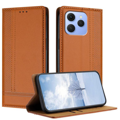 Stitching Design Scratch-Resistant Vegan Leather Phone Case, For Tecno Pova Curve 2 5G, For Tecno Spark 50 4G, For Tecno Camon 50 Pro 4G, For Tecno Camon 50 4G, For Tecno Pova Slim, For Tecno Spark 40C, For Tecno Pova 7 Pro 5G, For Tecno Pova 7 5G     ...