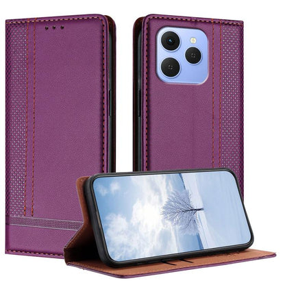 Stitching Design Scratch-Resistant Vegan Leather Phone Case, For Tecno Pova Curve 2 5G, For Tecno Spark 50 4G, For Tecno Camon 50 Pro 4G, For Tecno Camon 50 4G, For Tecno Pova Slim, For Tecno Spark 40C, For Tecno Pova 7 Pro 5G, For Tecno Pova 7 5G     ...
