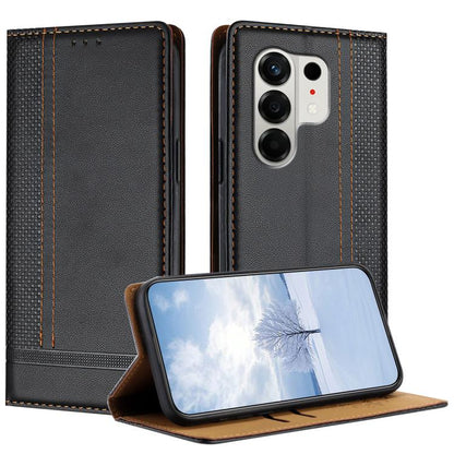 Stitching Design Scratch-Resistant Vegan Leather Phone Case, For Tecno Pova Curve 2 5G, For Tecno Spark 50 4G, For Tecno Camon 50 Pro 4G, For Tecno Camon 50 4G, For Tecno Pova Slim, For Tecno Spark 40C, For Tecno Pova 7 Pro 5G, For Tecno Pova 7 5G     ...