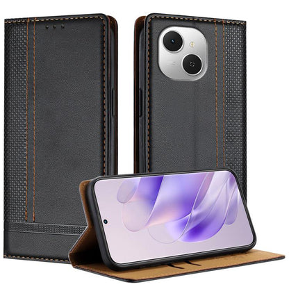 Stitching Design Scratch-Resistant Vegan Leather Phone Case, For Tecno Pova Curve 2 5G, For Tecno Spark 50 4G, For Tecno Camon 50 Pro 4G, For Tecno Camon 50 4G, For Tecno Pova Slim, For Tecno Spark 40C, For Tecno Pova 7 Pro 5G, For Tecno Pova 7 5G     ...