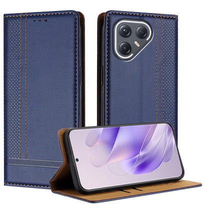 Stitching Design Scratch-Resistant Vegan Leather Phone Case, For Tecno Pova Curve 2 5G, For Tecno Spark 50 4G, For Tecno Camon 50 Pro 4G, For Tecno Camon 50 4G, For Tecno Pova Slim, For Tecno Spark 40C, For Tecno Pova 7 Pro 5G, For Tecno Pova 7 5G     ...