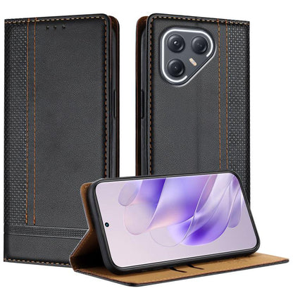 Stitching Design Scratch-Resistant Vegan Leather Phone Case, For Tecno Pova Curve 2 5G, For Tecno Spark 50 4G, For Tecno Camon 50 Pro 4G, For Tecno Camon 50 4G, For Tecno Pova Slim, For Tecno Spark 40C, For Tecno Pova 7 Pro 5G, For Tecno Pova 7 5G     ...