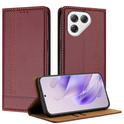 Stitching Design Scratch-Resistant Vegan Leather Phone Case, For Tecno Pova Curve 2 5G, For Tecno Spark 50 4G, For Tecno Camon 50 Pro 4G, For Tecno Camon 50 4G, For Tecno Pova Slim, For Tecno Spark 40C, For Tecno Pova 7 Pro 5G, For Tecno Pova 7 5G     ...