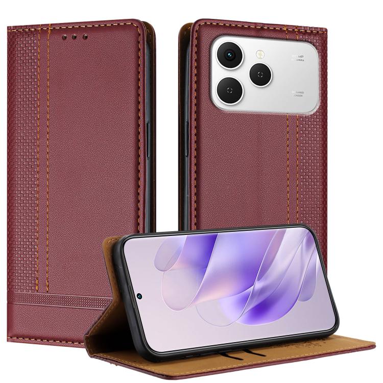Stitching Design Scratch-Resistant Vegan Leather Phone Case, For Tecno Pova Curve 2 5G, For Tecno Spark 50 4G, For Tecno Camon 50 Pro 4G, For Tecno Camon 50 4G, For Tecno Pova Slim, For Tecno Spark 40C, For Tecno Pova 7 Pro 5G, For Tecno Pova 7 5G     ...