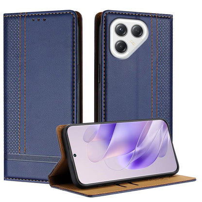Stitching Design Scratch-Resistant Vegan Leather Phone Case, For Tecno Pova 7 4G, For Tecno Spark Go 2025, For Tecno Spark 10 Pro Magic Magenta, For Tecno Camon 30 Premier 5G, For Tecno Spark 20 Pro+, For Tecno Spark 20 Pro, For Tecno Spark Go 2024    ...