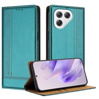 Stitching Design Scratch-Resistant Vegan Leather Phone Case, For Tecno Pova 7 4G, For Tecno Spark Go 2025, For Tecno Spark 10 Pro Magic Magenta, For Tecno Camon 30 Premier 5G, For Tecno Spark 20 Pro+, For Tecno Spark 20 Pro, For Tecno Spark Go 2024    ...