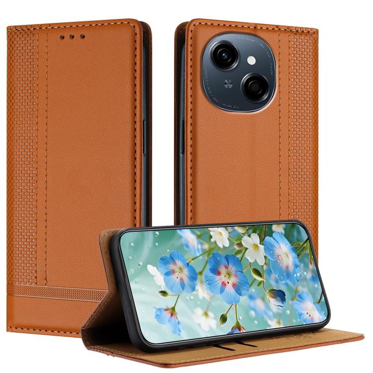 Stitching Design Scratch-Resistant Vegan Leather Phone Case, For Tecno Pova 7 4G, For Tecno Spark Go 2025, For Tecno Spark 10 Pro Magic Magenta, For Tecno Camon 30 Premier 5G, For Tecno Spark 20 Pro+, For Tecno Spark 20 Pro, For Tecno Spark Go 2024    ...