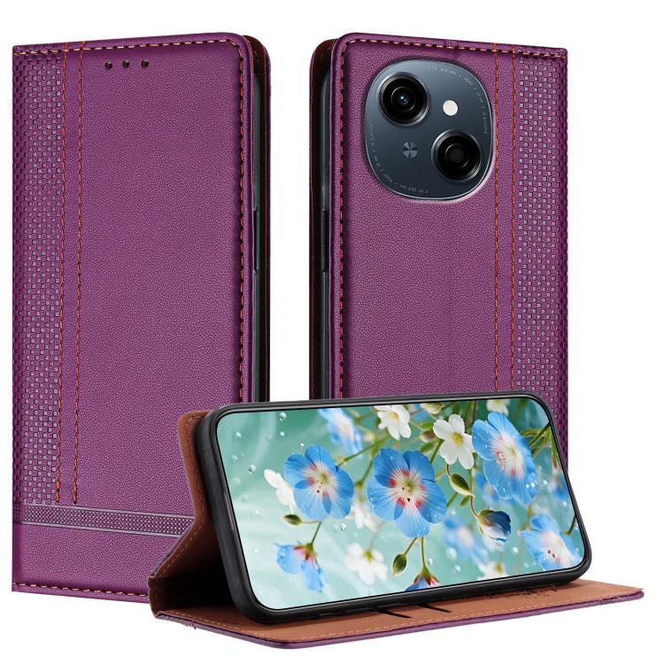 Stitching Design Scratch-Resistant Vegan Leather Phone Case, For Tecno Pova 7 4G, For Tecno Spark Go 2025, For Tecno Spark 10 Pro Magic Magenta, For Tecno Camon 30 Premier 5G, For Tecno Spark 20 Pro+, For Tecno Spark 20 Pro, For Tecno Spark Go 2024    ...
