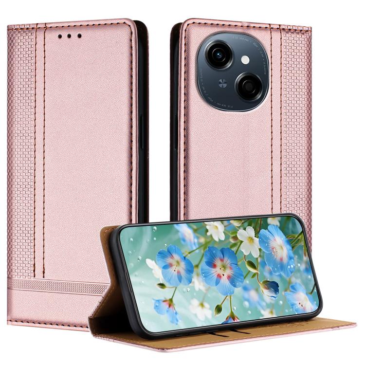 Stitching Design Scratch-Resistant Vegan Leather Phone Case, For Tecno Pova 7 4G, For Tecno Spark Go 2025, For Tecno Spark 10 Pro Magic Magenta, For Tecno Camon 30 Premier 5G, For Tecno Spark 20 Pro+, For Tecno Spark 20 Pro, For Tecno Spark Go 2024    ...