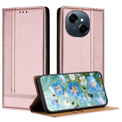Stitching Design Scratch-Resistant Vegan Leather Phone Case, For Tecno Pova 7 4G, For Tecno Spark Go 2025, For Tecno Spark 10 Pro Magic Magenta, For Tecno Camon 30 Premier 5G, For Tecno Spark 20 Pro+, For Tecno Spark 20 Pro, For Tecno Spark Go 2024    ...