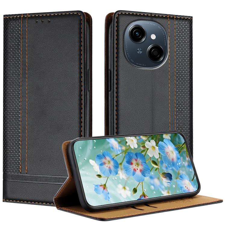 Stitching Design Scratch-Resistant Vegan Leather Phone Case, For Tecno Pova 7 4G, For Tecno Spark Go 2025, For Tecno Spark 10 Pro Magic Magenta, For Tecno Camon 30 Premier 5G, For Tecno Spark 20 Pro+, For Tecno Spark 20 Pro, For Tecno Spark Go 2024    ...