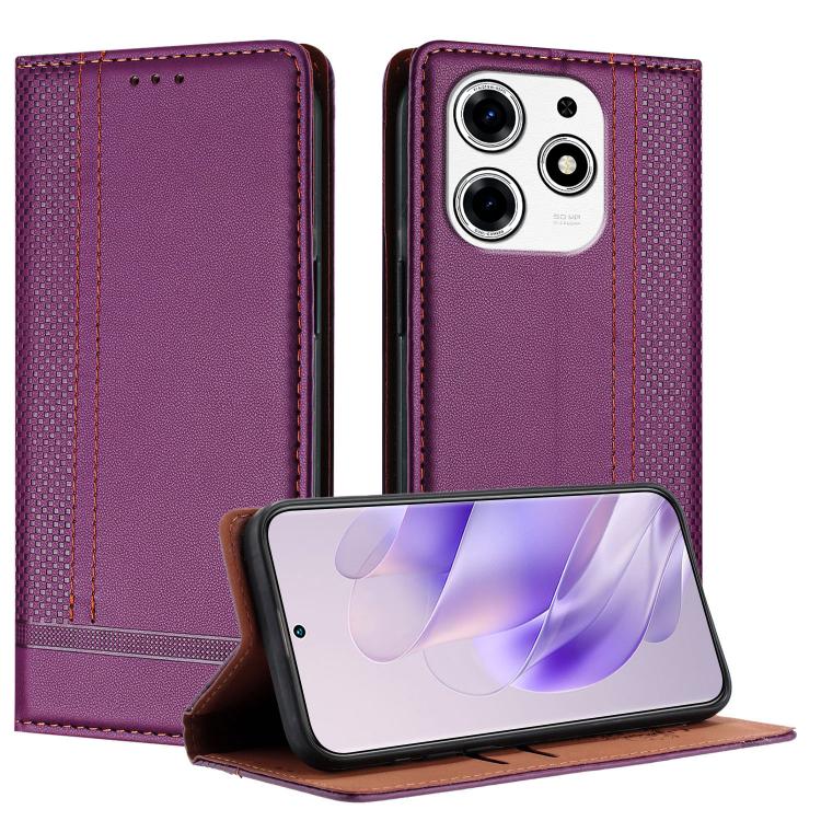 Stitching Design Scratch-Resistant Vegan Leather Phone Case, For Tecno Pova 7 4G, For Tecno Spark Go 2025, For Tecno Spark 10 Pro Magic Magenta, For Tecno Camon 30 Premier 5G, For Tecno Spark 20 Pro+, For Tecno Spark 20 Pro, For Tecno Spark Go 2024    ...