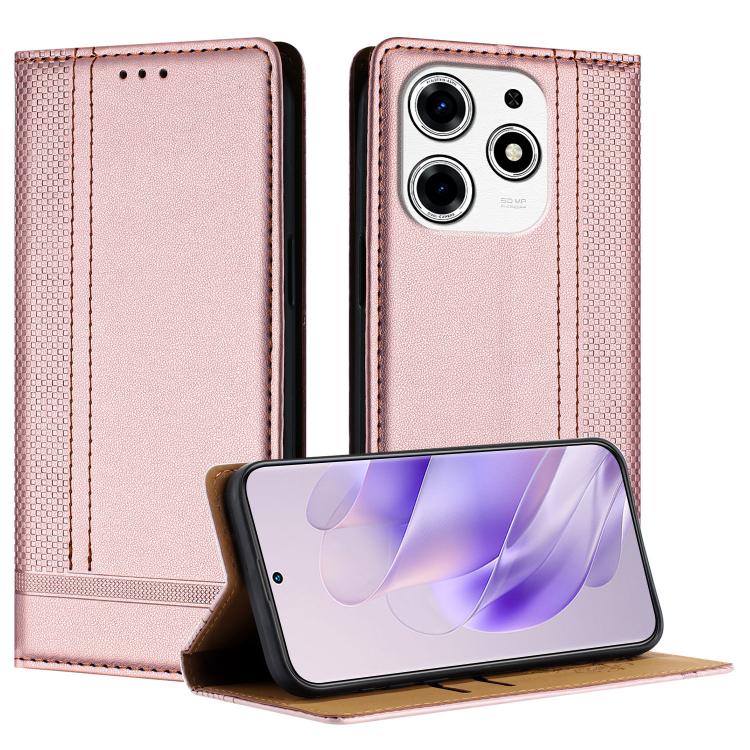Stitching Design Scratch-Resistant Vegan Leather Phone Case, For Tecno Pova 7 4G, For Tecno Spark Go 2025, For Tecno Spark 10 Pro Magic Magenta, For Tecno Camon 30 Premier 5G, For Tecno Spark 20 Pro+, For Tecno Spark 20 Pro, For Tecno Spark Go 2024    ...