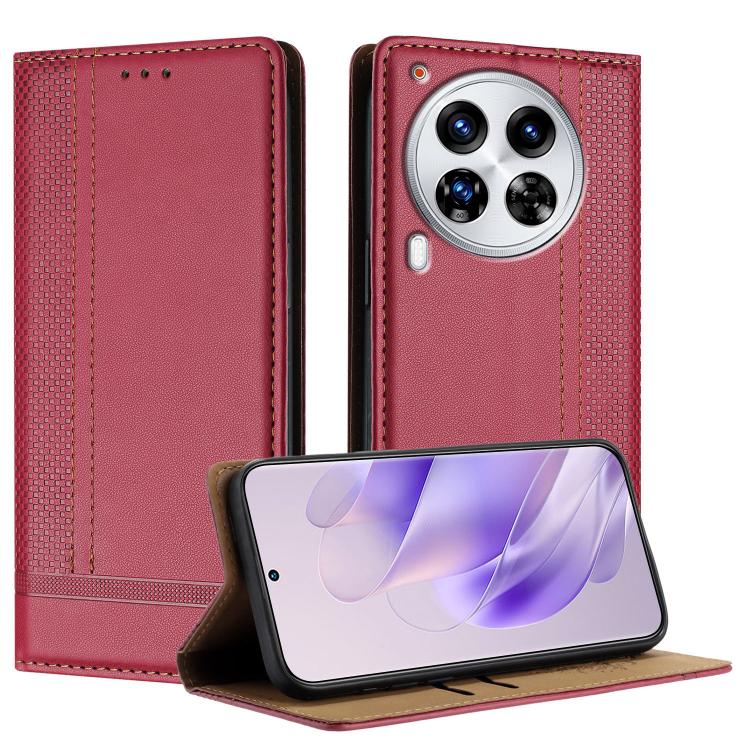 Stitching Design Scratch-Resistant Vegan Leather Phone Case, For Tecno Pova 7 4G, For Tecno Spark Go 2025, For Tecno Spark 10 Pro Magic Magenta, For Tecno Camon 30 Premier 5G, For Tecno Spark 20 Pro+, For Tecno Spark 20 Pro, For Tecno Spark Go 2024    ...
